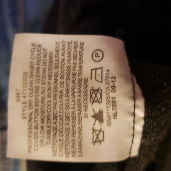 Tory Burch Black/gray Wool Straight Leg Dress Career Work Pants - Picture 7 of 9